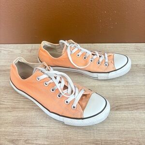 Converse Chuck Taylor All Star Low Top Pink Orange sneakers, Men’s 8, Women’s 10
